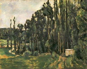 Topole, 1879-1880 autorstwa Paul Cézanne