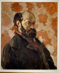 Autoportret na różowym tle autorstwa Paul Cézanne