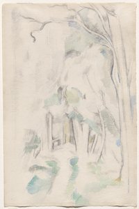 Ścieżka w lesie autorstwa Paul Cézanne
