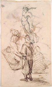 Arkusz studiów, 1871-1876. autorstwa Paul Cézanne