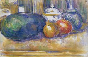 Martwa natura z arbuzem i granatami, 1900-1906. autorstwa Paul Cézanne