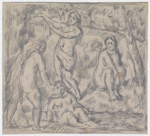 Studium kąpieli czterech kobiet autorstwa Paul Cézanne