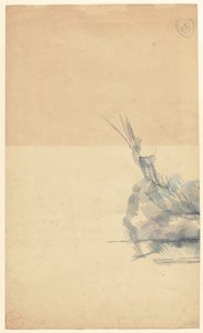 Studium skały [verso] autorstwa Paul Cézanne