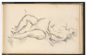 Studium alegorycznej postaci geniusza zdrowia z Rubensa „Narodziny Ludwika XIII w Fontainbleau” autorstwa Paul Cézanne