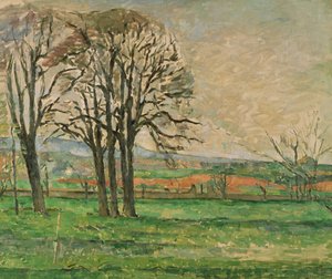 Nagie drzewa w Jas de Bouffan, 1885-1886 autorstwa Paul Cézanne