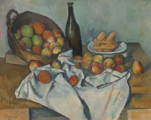 Koszyk jabłek autorstwa Paul Cézanne