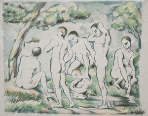 Kąpiący się autorstwa Paul Cézanne