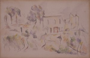 Powozownia (Szopa w Château Noir) autorstwa Paul Cézanne