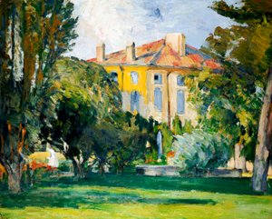 Dom w Jas de Bouffan, 1882-85 autorstwa Paul Cézanne