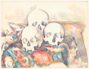 Trzy czaszki autorstwa Paul Cézanne