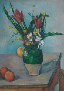 Wazon z tulipanami autorstwa Paul Cézanne
