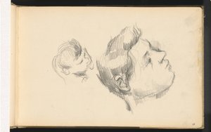 Dwie głowy autorstwa Paul Cézanne