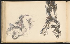 Victor Chocquet i anioł za „Apoteozę Delacroix” autorstwa Paul Cézanne