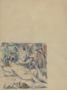 Budząc się [verso], c. 1880. autorstwa Paul Cézanne