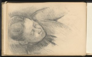 Kobieta pochylająca się do przodu autorstwa Paul Cézanne