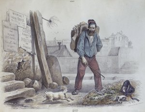 Homem faminto durante a Communepolish de Paris autorstwa Paul Edmond Henry