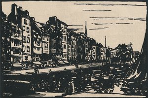 „Honfleur - Stara Kotlina”, 1919 autorstwa Paul Elie Gernez