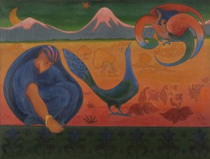 Krajobraz Nabic, 1890. autorstwa Paul Elie Ranson