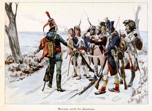 Marceau arrete des deserteurs: Francois-Severin Desgraviers Marceau (1769-1796) przetrzymuje żołnierzy armii republikańskiej w Wandei (85) - ilustracja Emile Boutigny (1853-1929) W „Hoche-Marceau-Desaix” autorstwa Theodore Cahu ( 1854-1928) - Prywatny kol
