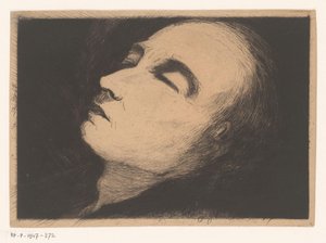 Portret Vincenta van Gogha na łożu śmierci autorstwa Paul Ferdinand Gachet