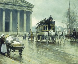 Bulwar przy Madeleine, Paryż autorstwa Paul Fischer