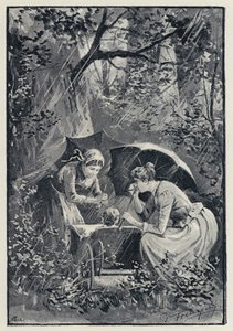 Ilustracja do Anny Kareniny: Burza w lesie Kolok (lito) autorstwa Paul Frenzeny