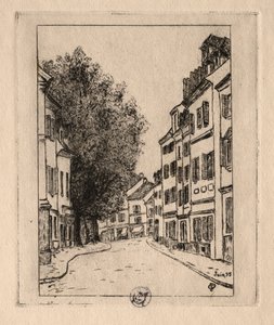 Sześć akwafort: Notre Dame, Pontoise, 1895.