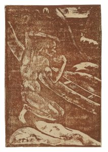 Rybak pijący przy swoim kajaku autorstwa Paul Gauguin