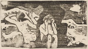 Pod Czarnymi Skałami autorstwa Paul Gauguin