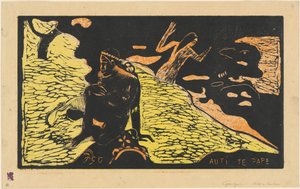Auti te Pape (Kobiety nad rzeką) autorstwa Paul Gauguin