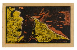 Auti te pape (Kobiety nad rzeką), z Noa Noa Suite autorstwa Paul Gauguin