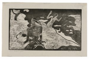 Auti te pape (Kobiety nad rzeką) z Noa Noa Suite autorstwa Paul Gauguin