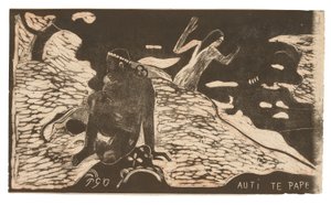 Auti te pape (Kobiety nad rzeką), z Noa Noa Suite autorstwa Paul Gauguin