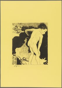 Badende in der Bretagne, aus der "Volpini Suite: Dessins lithographiques" autorstwa Paul Gauguin