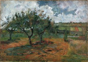 Kwitnące jabłonie autorstwa Paul Gauguin