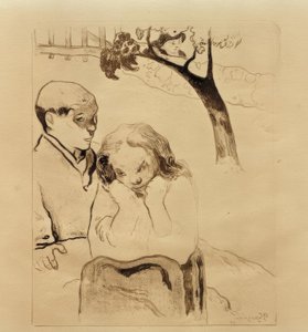 Bretończycy na barierze autorstwa Paul Gauguin