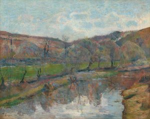 Krajobraz Bretanii autorstwa Paul Gauguin