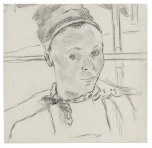Popiersie młodej bretońskiej kobiety (prawdopodobnie Marie Lagadu) autorstwa Paul Gauguin