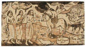 Zmiana miejsca zamieszkania, z Suity późnych rycin drewnianych autorstwa Paul Gauguin