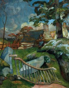 Brama (Pasterka świń) autorstwa Paul Gauguin