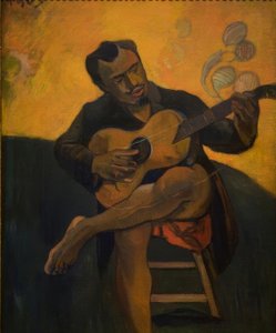 Gitarzysta autorstwa Paul Gauguin