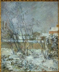 Efekt śniegu, czyli śnieg na Carcel Street autorstwa Paul Gauguin