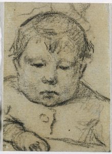Emil Gauguin jako dziecko, prawa ręka do przodu, ok. 1875-76 (czarna kredka) autorstwa Paul Gauguin
