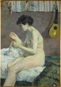 Studium aktu (olej na płótnie) autorstwa Paul Gauguin