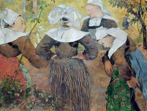 Cztery bretońskie kobiety, 1886 autorstwa Paul Gauguin