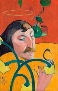 Francuski: Autoportrait-charge, ou Autoportrait au nimbe Autoportret z aureolą autorstwa Paul Gauguin