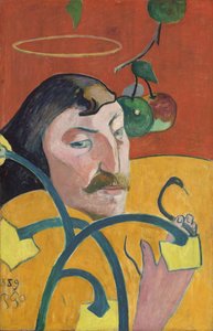 Francuski: Autoportrait-charge, ou Autoportrait au nimbe Autoportret z aureolą autorstwa Paul Gauguin
