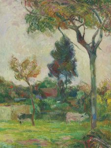 Francuski: Deux vaches au pré, ou Les Deux vaches Dwie krowy na łące autorstwa Paul Gauguin