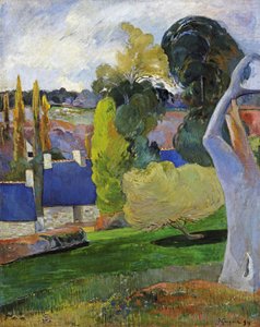 Francuski:  Ferme en Bretagne II Farma w Bretanii II autorstwa Paul Gauguin