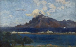 Francuski: Paysage de Te vaa autorstwa Paul Gauguin